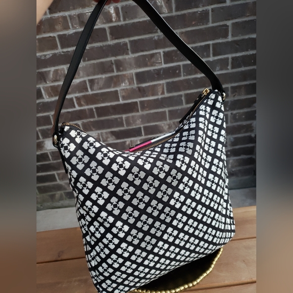 KATE SPADE NY *NWOT* Classic Spade Mona - Black/Cream/Pink - Picture 2 of 14